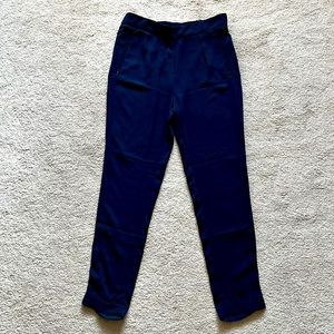 MNG Women’s XSmall High Wasted Navy Blue Trousers. Brand new!
